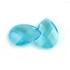 Chandelier Crystal 38mm/50mm Aquamarine Tear Drop Glass Prism DIY Pendant Jewelry Lighting Parts Space Faceted