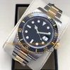 3 Color With Box Watch Men's 40mm Date Black Ceramic Bezel Stainless Steel Bracelet Folding Clasp Dive Sport Asia 2813 Movement Men Automatic Watches