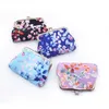 12cm Women Coin Purse Card Holder Key Lipstick Earphone Pouch Wallet Fashion Flower Branch Printing Makeup Bag Mini Money Bag