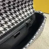 حقائب المساء مصمم أكياس الكتف حقائب اليد baguette houndstooth crossbody نساء الأزياء الأزياء حقيبة الدنيم محافظ 220920