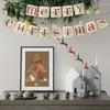 Рождественские украшения Merry Banner - Vintage Рождественский крытый для дома для домашнего офиса камин мантия