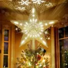 Decoraciones navideñas Árbol Led Proyección Luz Luces superiores con brillo 3d Giratorio Incorporado Estrella Decoración Toppe Z9s1