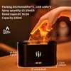 Essentialoljor Diffusorer Flame Air Firidifier Ultrasonic aromaterapi luftfuktare Vulkan Mist Maker Fragrance Oil Aroma Difusor 24437228