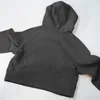 Yoga hoodie dykning kvinnor tjocka jackor hoodys sport halv blixtlås designer tröja chothing höst och vinter lös korta kläder