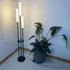 Topoch Wtyczka przewodowa konstrukcja lampy podłogowe stojące do stóp do salonu i zdalne sterowanie Dimmowalne nowoczesne narożne światło LED 30W Dekorowanie domu UE/USA