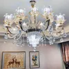 Chandeliers Retro Zinc Alloy Crystal Chandelier Lighting El Fixture Dining Room Project Lustre Bedroom E14 Led Lamps