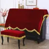 Other Housekeeping Organization Tassel Gold Velvet Solid Color Upright Piano Cover Stool European Half Dust Cloth Furniture Protective 221111