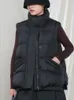 Damesvesten 90% lagabogy 2023 witte winter vrouwen vintage eend down vest mouwloze puffer jas vrouw dikke vestkraag