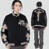 Herrenjacken Unisex Oversize Hip Hop Varsity Baseballjacke mit pelziger Stickerei Hi Street Wool Letterman Mantel Oberbekleidung für Paare