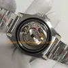 Relógios para homens relógios automáticos relógios 40mm 904l Bolecedura de cerâmica de aço preto Dial preto Clean Sapphire Glass Cal.3186 movimento mecânico Relvinhas de pulso Bracelete dobrável fecho