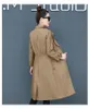 Trenchs de femmes manteaux de vêtements de jeunesse manteau pour femmes à la mode femme printemps automne long style coréen mode mince