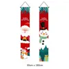 Juldekorationer Merry Door Pendent Drop Santa Claus Xmas Tree Print Banner Ornament f￶r Festival Party Decor Supplies