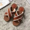 brand Casual Shoes designer design comfortable Women's Shoes All Seasons Flat Sand Slippers