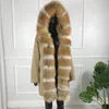 Women's Fur Women Winter Parka Coat Jacket Real Liner Silver CollarCasual Fashion Warm Overcoat Detachable