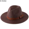 Brede rand hoeden emmer 61 cm groot formaat rietje voor vrouwen mannen zomer zonbescherming strand pet panama fedora jazz 221110