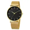HBP Mens Business Watches Luxury Stainless Steel Quartz Wrist Watch Male Silver Bracelet Clock Montres de luxe
