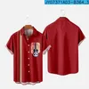 Mäns avslappnade skjortor Summer Short Sleeve Pocket Shirt Classic Guitar Logo Printing For Men Women Tops 2