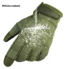 Cinq doigts gants écran tactile étanche militaire Combat hommes armée tactique Camouflage doigt complet Paintball 221110