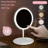 Portable High Definition Led Makeup Mirror Vanity Mirror With LED Lights Touch Screen Dimmer Led Desk Cosmetic Mirror 90 Degree Rotation FY2511 bb1111
