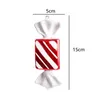 Christmas Decorations 32cm Large Candy Pendant Wedding Red And White Painted Gold Party Home