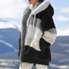 Women's Fur Faux Short Jacket Women 2022 Autumn Winter Fashion Loose Multicolor Hooded Long-Sleeved Warm Coat Trendy 285