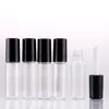1000 Uds botella de plástico de 1,2 ML tubo de lápiz labial recargable para paquete de prueba Vacío claro contenedor de botella de bálsamo labial