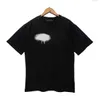 T-shirt da uomo palmes Summer Designer T-shirt da donna T-shirt da uomo T-shirt stampata bianca nera Abbigliamento Spray Lettera Manica corta Primavera Uomo Donna T-shirt