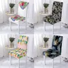 Cubiertas para sillas 1pc / 4pc Patrón de cactus Cubierta Comedor Oficina Comedor Juego Playa