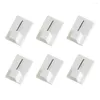 Hooks 6Pcs Kitchen Self-adhesive Wall Sundries Storage Bathroom Hook Curtain Buckle Accessories