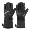 Vijf vingers handschoenen verwarmde motorfiets winter warme lithium batterij niet-slip ski-lederen waterdicht oplaadbare 221110