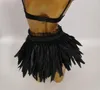 Cinturones Las Vegas Showgirl Falda con cinturón de plumas Burlessque Show Piece #BLT2022005