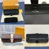 Luxury Designer Watch Case Box Clutch for Mens 3 Pcs Watch Protection Canvas Leather Waterproof Men Wallet Bag H47530239z