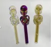 Colorful Thick Glass Smoking Pipes Glass Oil Burner Pipe Bubbler Smoking Pipes Cigarette Smoke Accessories bongglass