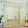 Curtain Practical Tulip Flowers Tulle For Kitchen Living Room Sheer Curtains Home Decoration Window Treatments Voile Panel Drapes