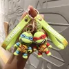 Sleutelhangers Cartoon spel schildpad pop sleutelhanger eenvoudige auto hanger paar zak klein geschenk