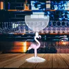 Vinglas med rosa flamingo champagne cup cocktail glas martini b￤gge f￶r f￶delsedagsfirande festdekoration barer