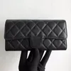 Wallets Luxury Bags Cross Body Designer Women Wallet Sacoche Card Holders One Underarm Flap Handbags Bag Black Caviar Leather G2219976121