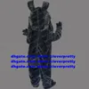 Dark Grey Bulldog Dogs Mascot Costume Pitbull Bull Dog SharPei Dog Shar Pei Shari Pie Adult Holiday Square Publicity zx914