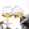ワイングラス六角形のクリスタルガラス面白い北欧スタイルウイスキーゴブレット透明なカラーカップタカスパラリコール
