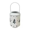 Portacandele Lanterna decorativa Supporto in stile nordico Hollow Elk/Albero di Natale/Fiocco di neve Candeliere Decorazioni natalizie per interni
