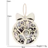 New Christmas wooden pendant round Christmas tree decorations