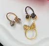 حلقات الماس المزدوجة في جمجمة الشرير Bague Retro Hip Hop Pearl Heledon Finger Finger Finger Womener Jewelry for Party Anniversary