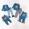 Clothing Sets Girlymax Sibling Fall Halloween Baby Girls Boys Pumpkin Ghost Pants Set Ruffles Romper Top Dress Smocked Kids Boutique 221110