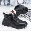 Botas elegantes de inverno masculino macio de neve aquecido anti-esqui de sapatos de casal de esquis que