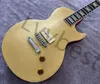 Electric Guitar 6 Strings Only Bridge P90 Cream Pickup Relic Parts And Painting Gold Metalic Top Natural Brown Back