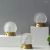 Tafellampen LED Crystal Lamp Home Slaapkamer Licht Luxe Bedside Bedide USB -lading Desktop Decoratie Projectie Romantische nachtlichten