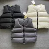 Hommes gilets automne et hiver vintage couleur unie décontracté basique polyvalent vers le bas coton haute rue gilet manteau sans manches veste