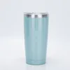 20oz Glitter Tumbler Shimmer SubliMation Car Cup med lock dubbelväggat rostfritt stål Vakuumisolerade kaffevatten tumlar