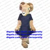 Brown Bighorn Sheep Ram Mascot Costume Antilope Gazelle get Vuxen Tecknad karaktär Öppna en affärssymbolisk ambassadör ZX1803