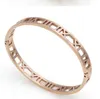 2022 mode argent acier inoxydable manille romain Bracelet bijoux or Rose bracelets bracelets pour femme amour Bracelet